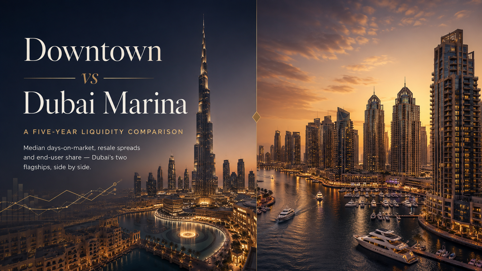 Downtown vs Marina: a five-year liquidity comparison